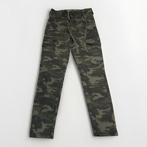 American Eagle Super Hi-Rise Jegging Crop Camo Cargo Pants Green Womens Size 6